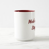 Maid of Honor Burgundy Script Weddings Mok (Midden)