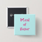 Maid of Honor Button (Voorkant /achterkant)