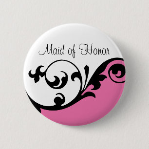 Maid of Honor Button