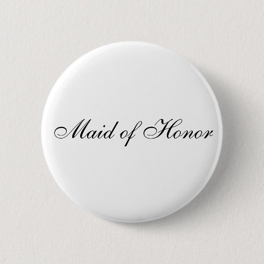 Maid of Honor Button (Voorkant)