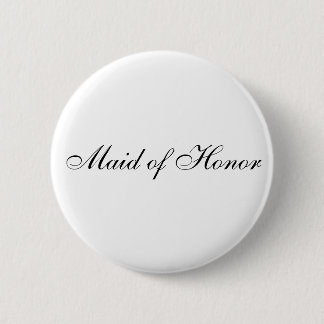 Maid of Honor Button