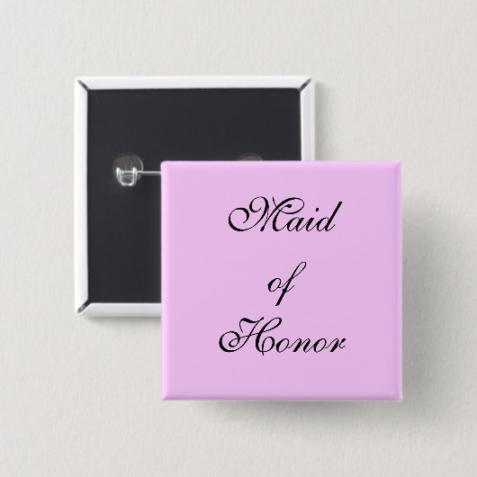 Maid of Honor Button (Voorkant /achterkant)