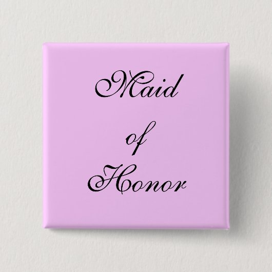 Maid of Honor Button (Voorkant)