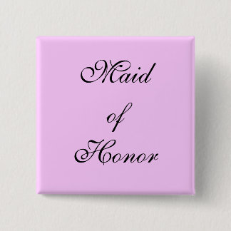 Maid of Honor Button