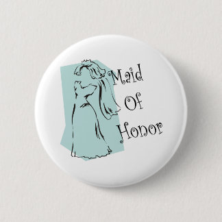 Maid of Honor Button