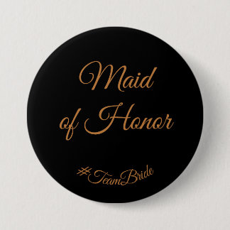 Maid of Honor Button PIn