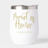 Maid of Honor Cadeaunaam Goud & Zwart (Links)