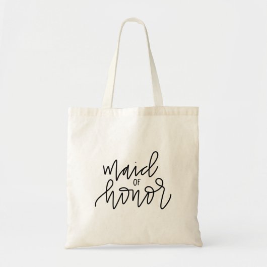 Maid of Honor Calligraphy Canvas tas (Voorkant)