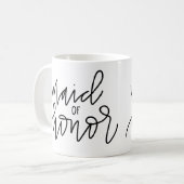 Maid of Honor Calligraphy Mok (Voorkant links)