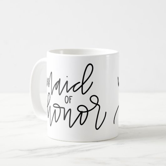 Maid of Honor Calligraphy Mok (Voorkant links)