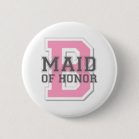 Maid of Honor Cheer Ronde Button 5,7 Cm (Voorkant)