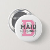 Maid of Honor Cheer Ronde Button 5,7 Cm (Voorkant /achterkant)