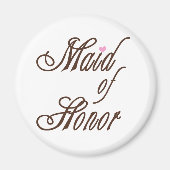 Maid of Honor Classy Browns Magneet (Voorkant)