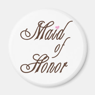 Maid of Honor Classy Browns Magneet