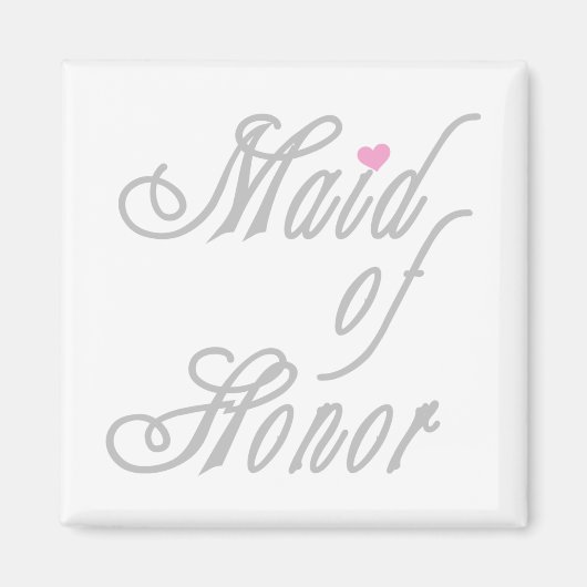 Maid of Honor Classy Grays Magneet (Voorkant)