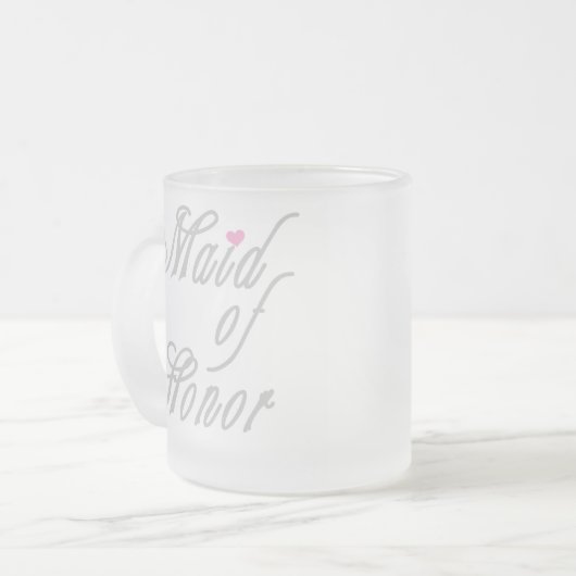 Maid of Honor Classy Grays Matglas Koffiemok (Voorkant links)