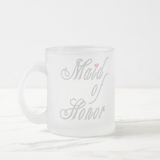 Maid of Honor Classy Grays Matglas Koffiemok (Links)