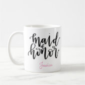 Maid of Honor Coffee Mok - Persoonlijke naam (Links)