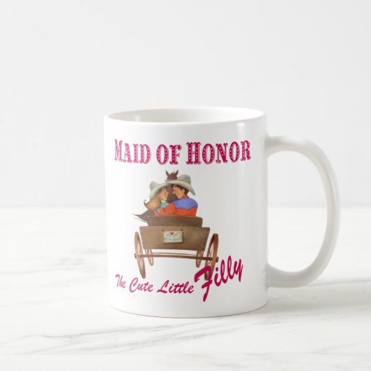 Maid of Honor Coffee Mok Wedding Party Gift (Rechts)