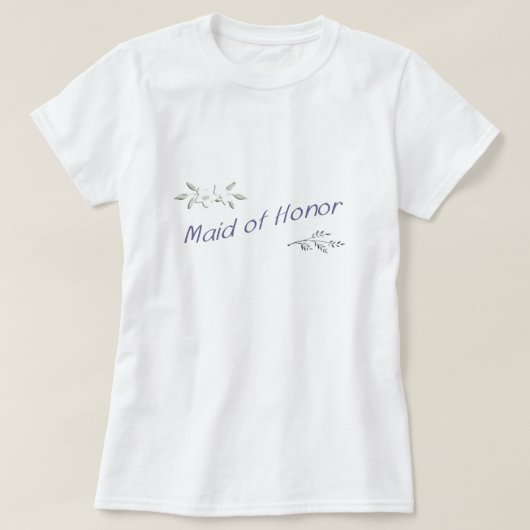 Maid of Honor Comfy T-shirt (Design voorkant)