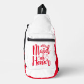 Maid of Honor Compact Rood Wit Sling Bag (Voorkant)