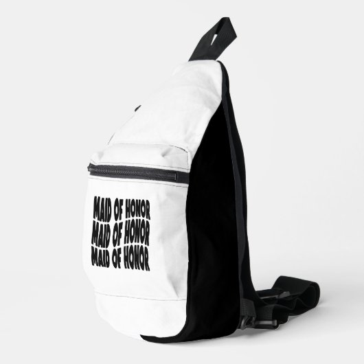 Maid of Honor Compact Zwart Wit Sling Bag (Rechterhoek)