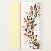 Maid of Honor Coral Name Leafy Branch Custom Planner (Achterkant)