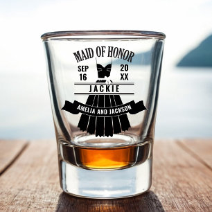 Maid of Honor Custom Dress Wedding Favoriet Shot Glas