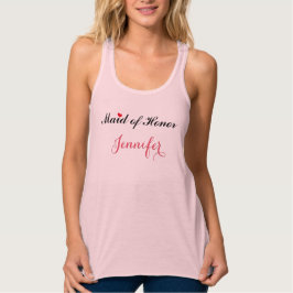Maid of Honor Custom Name Bachelorette Wedding Top