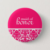 Maid of Honor Damask Button (Voorkant)