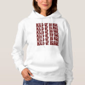 Maid of Honor Dark Red Matching Bridal Party Hoodie (Voorkant)