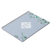 Maid of Honor Dusty Blue Eucalyptus Personalized Notitieboek (Linkerzijde)