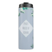 Maid of Honor Dusty Blue Eucalyptus Personalized Thermosbeker (Voorkant)
