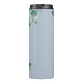 Maid of Honor Dusty Blue Eucalyptus Personalized Thermosbeker (Achterkant)