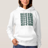 Maid of Honor Emerald Green Matching Bridal Party Hoodie (Voorkant)