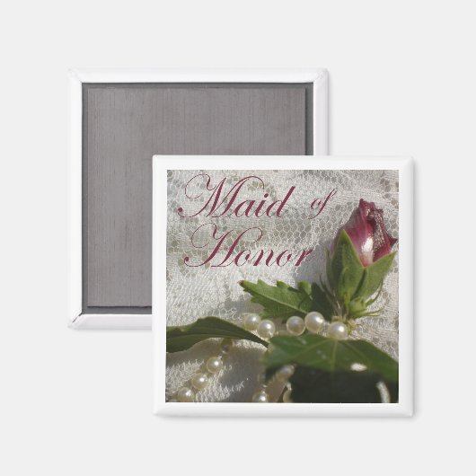 Maid of Honor Favor Magnet (Voorkant / Achterkant)