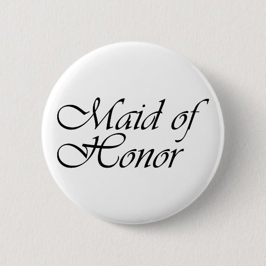 Maid of Honor gift Ronde Button 5,7 Cm (Voorkant)