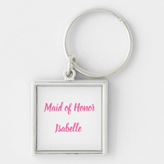 Maid of Honor Gifts Custom Name Gifts Wedding Key Sleutelhanger (Voorkant)