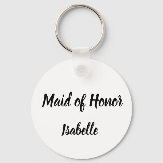 Maid of Honor Gifts Custom Name Gifts Wedding Sleutelhanger (Voorkant)