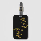 Maid of Honor Gold Folie Bagagetas Label Bagagelabel (Voorkant (verticaal))