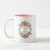 Maid of Honor Golden Flower Bouquet Two Tone Mok (Links)