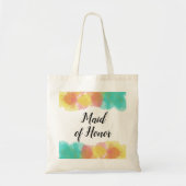 Maid of Honor  Gouache Waterverf Tote Bag (Voorkant)