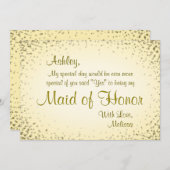 Maid of Honor |  goud Kaart (Voorkant / Achterkant)