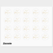 Maid of Honor - Gouden faux folie sticker (Vel)