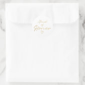 Maid of Honor - Gouden faux folie sticker (Tas)