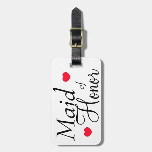 Maid of Honor Hearts Bagagelabel (Voorkant verticaal)