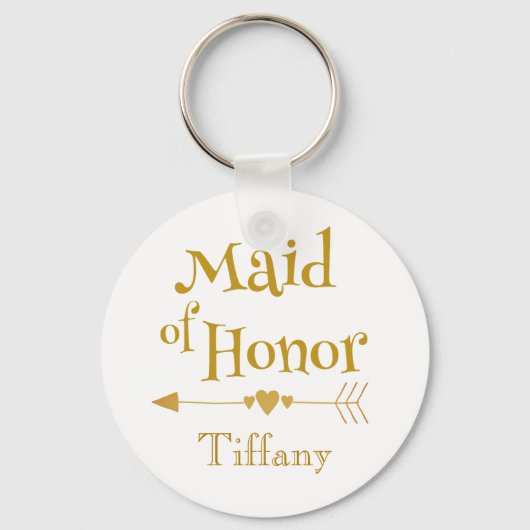 Maid of Honor Huwelijkscadeaus Sleutelhanger (Voorkant)