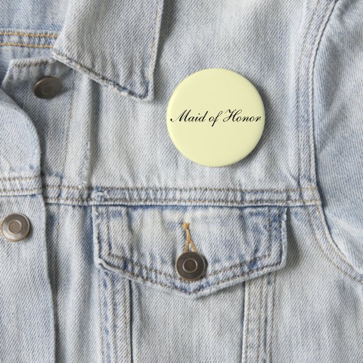 Maid of Honor Ivory Button (In situ)