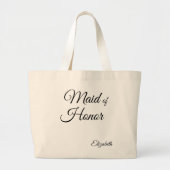 "Maid of Honor" Jumbo Gepersonaliseerd Tas (Voorkant)