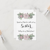 Maid of Honor Kaart (Voorkant / Achterkant in situ)